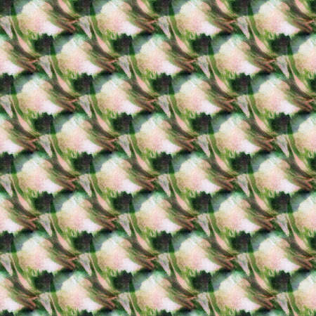 Seamless tie-dye pattern on white silk. Hand painting fabrics - nodular batik. Shibori dyeing.
