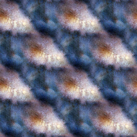 Seamless Botanical print with leaf prints on natural silk. Hand-drawn illustration.の写真素材