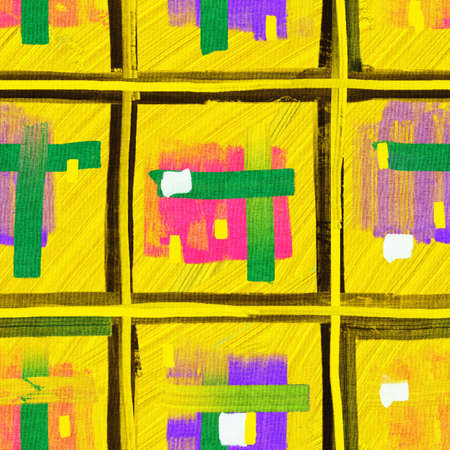 Seamless pattern with abstract doodle pattern. Digital illustration.