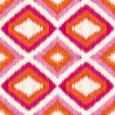 Seamless Ikat Pattern. Abstract background for textile design, wallpaper, surface textures, wrapping paper.の写真素材