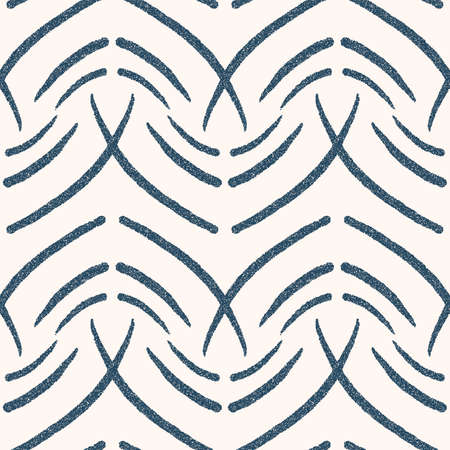 Black and white seamless pattern with dotted geometric drawing. Vector illustration