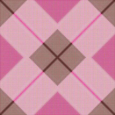 Seamless pattern with the simple geometrical drawing in retro style. Vector illustrationのイラスト素材