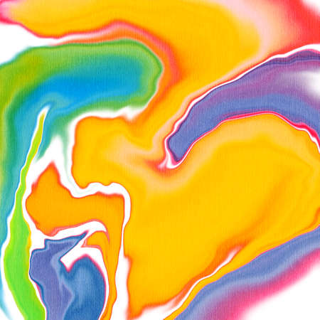 Bright abstract background in style Fluid art. Digital painting.