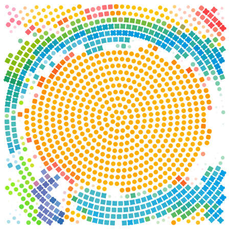 Abstract background with small bright circles. Vector illustrationのイラスト素材