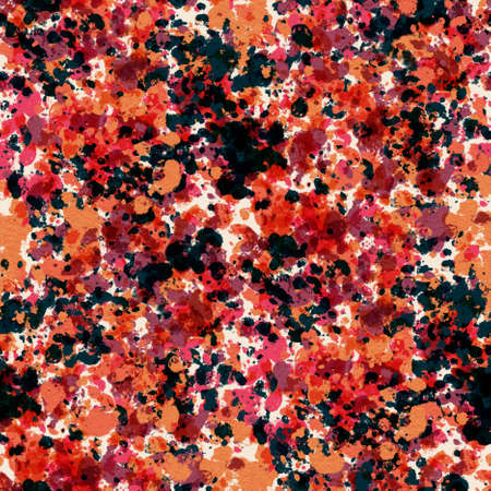 Abstract seamless pattern with watercolor spots. Hand-drawn illustration.の写真素材