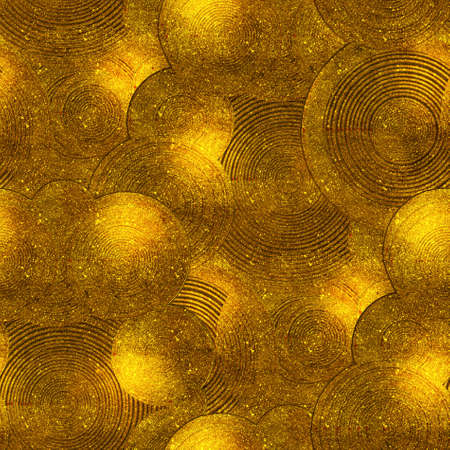 Gold embroidery with arabesques. Seamless pattern. hand-drawn illustration.