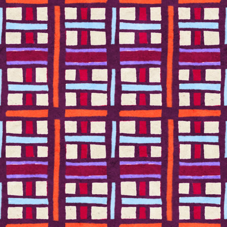Tartan fabric texture. Seamless pattern. Digital illustration.