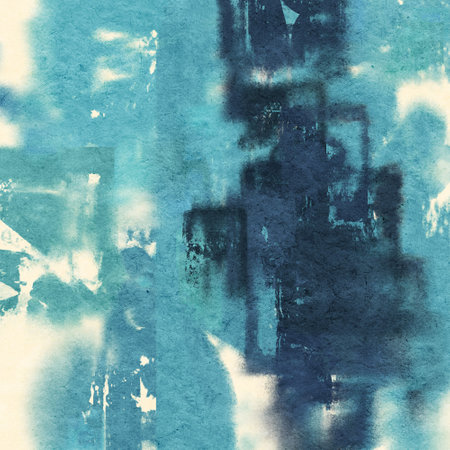 Watercolor background with colored spots. Hand-drawn digital illustration.の写真素材