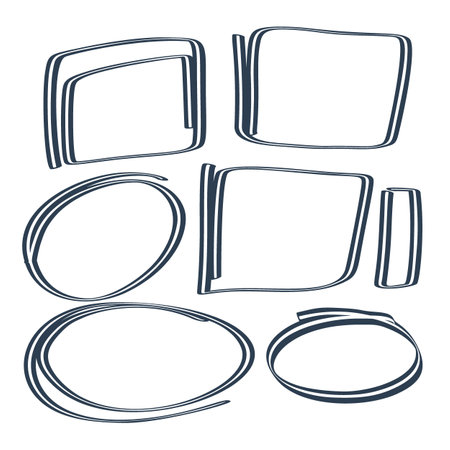 A set of elements for design. Vector backgrounds waiting for the location of text and illustrations.のイラスト素材