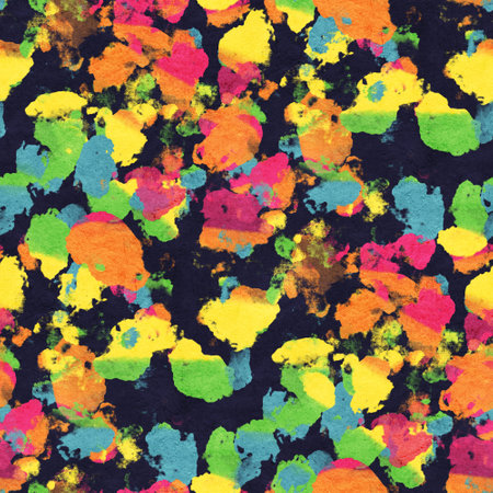 Abstract seamless pattern with acrylic painting. Hand-drawn illustration.の写真素材