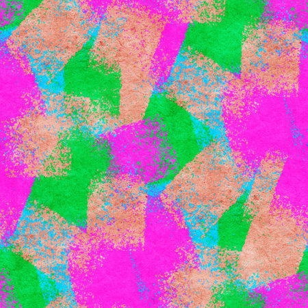 Abstract seamless pattern with acrylic painting. Hand-drawn illustration.の写真素材