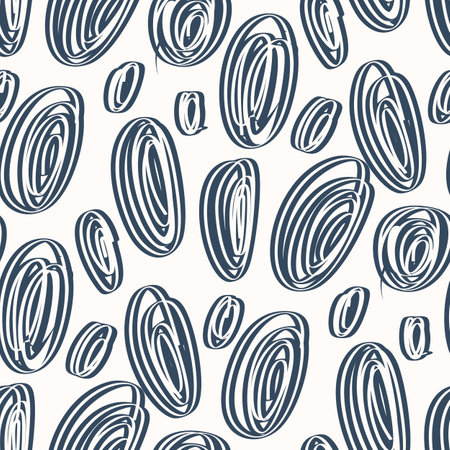 Seamless pattern with monochrome abstract pattern. vector illustration.のイラスト素材
