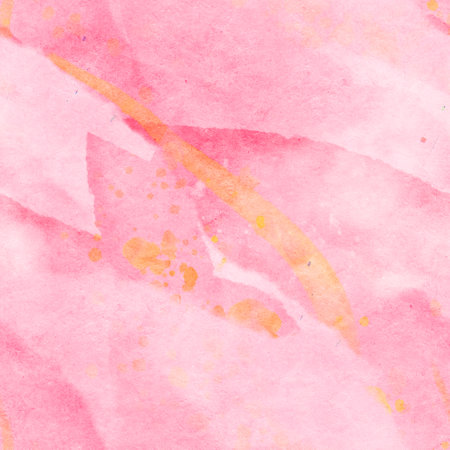 Abstract seamless pattern with watercolor spots. Hand-drawn illustration.の写真素材