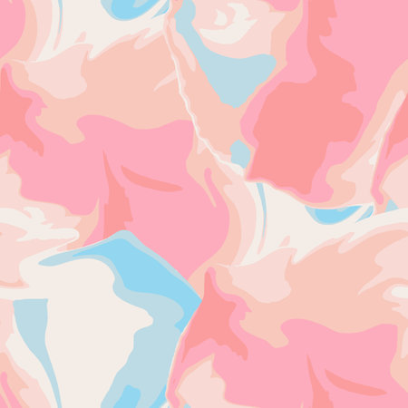 Abstract seamless pattern with acrylic painting. Hand-drawn illustration. Vectorのイラスト素材