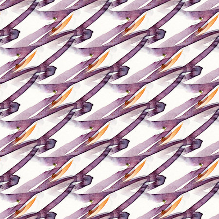 Abstract seamless pattern with watercolor spots. Hand-drawn illustration.