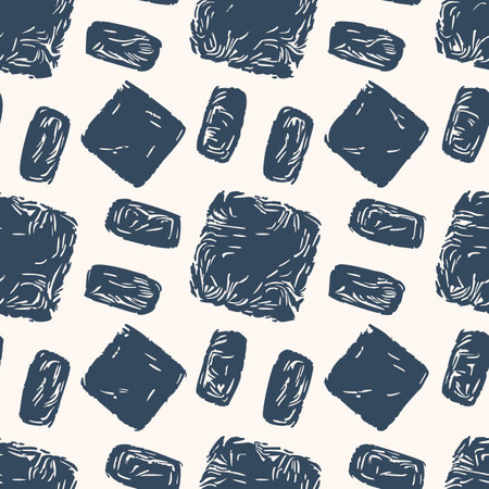 Monochrome Seamless pattern with a simple abstract drawing. vector illustration.のイラスト素材