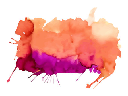 Watercolor spot, isolated on a white background. hand-drawn illustration. Vectorのイラスト素材