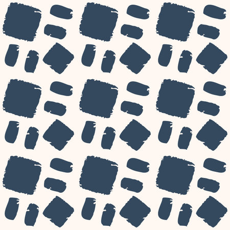 Monochrome Seamless pattern with a simple abstract drawing. vector illustration.のイラスト素材