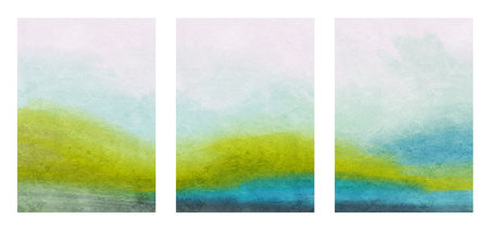 Multi-color Abstract background. Acrylic painting. Hand-drawn illustration.の写真素材