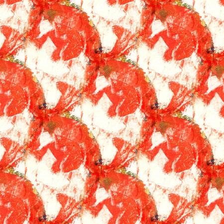 Abstract seamless pattern with acrylic painting. Hand-drawn illustration.の写真素材