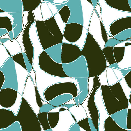 Seamless pattern with a simple abstract drawing. Vector illustration.のイラスト素材