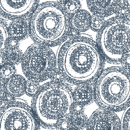 Seamless pattern with a simple abstract drawing. Vector illustration.のイラスト素材