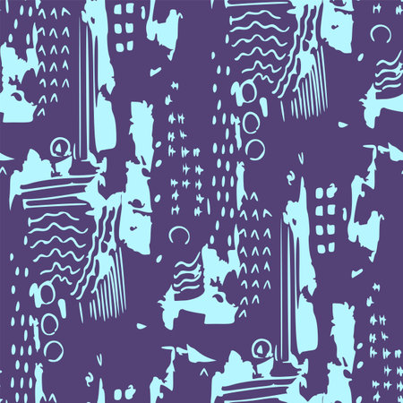 Seamless pattern with a simple abstract drawing. Vector illustration.のイラスト素材