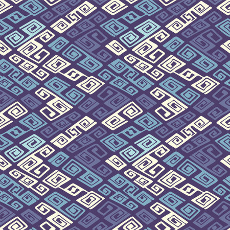 Seamless pattern with a simple abstract drawing. Vector illustration.のイラスト素材