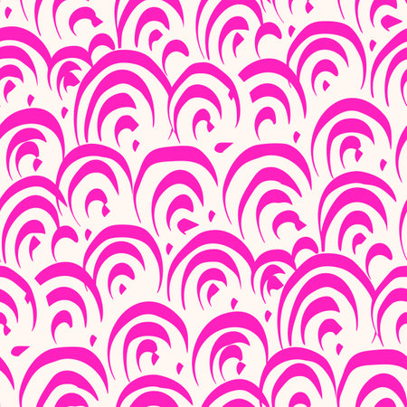 Monochrome Seamless pattern with a simple abstract drawing. vector illustration.