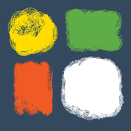 A set of elements for design. Vector backgrounds waiting for the location of text and illustrations.のイラスト素材