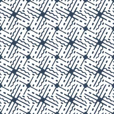 Black and white pattern with doodle style. vector illustration.