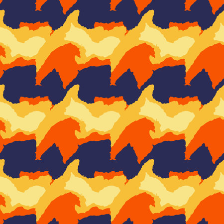 Seamless pattern with a simple abstract drawing. Vector illustration.のイラスト素材