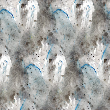 Seamless background with grunge style. Monochrome ink drawing. Hand-drawn illustration.の写真素材