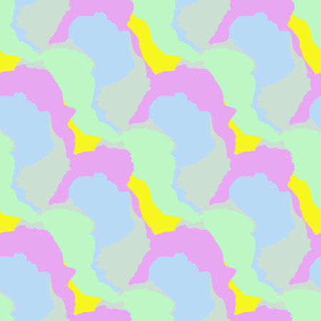 Seamless pattern with a simple abstract drawing. Vector illustration.のイラスト素材