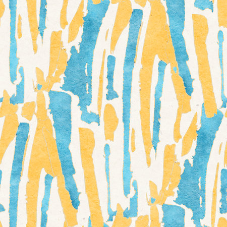 Abstract seamless pattern with drawing in doodle style. Digital illustration.の写真素材