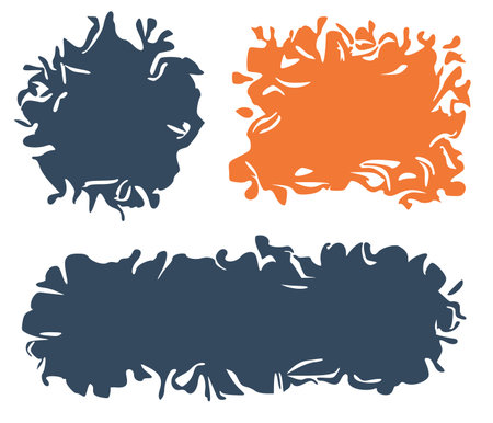 A set of elements for design. Vector backgrounds waiting for the location of text and illustrations.のイラスト素材