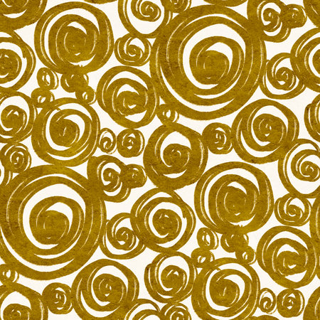 Abstract seamless pattern with drawing in doodle style. Digital illustration.の写真素材