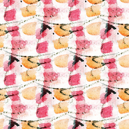 Abstract seamless pattern with watercolor spots. Hand-drawn illustration.