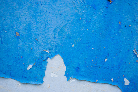 Texture of old dirty blue wall for backgroundの写真素材