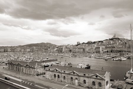 Panoramic view of Marseille, Franceの写真素材