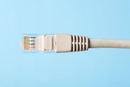 Net cable conector close up