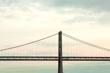 Bay Bridge at dusk, San Francisco, California, USA