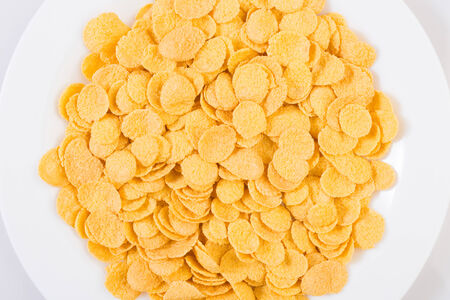 Dish of corn flakes