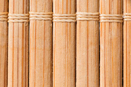 A macro close up of a cane matting backgroundの写真素材