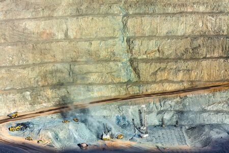 Open pit mine in northern Chileの写真素材