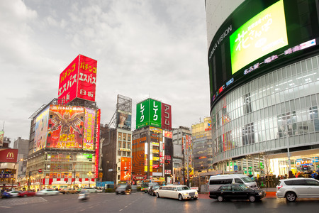 Tokyo, Japan - April 16, 2010: The bustling district of Shinjuku.のeditorial素材