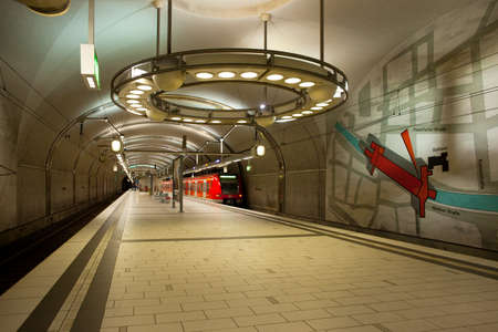 Frankfurt, Germany, Europe - Marktplatz subway station in Frankfurt.のeditorial素材