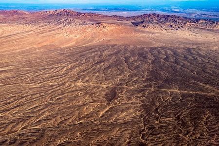 Aerial view of the Atacama Desert in Chileの写真素材