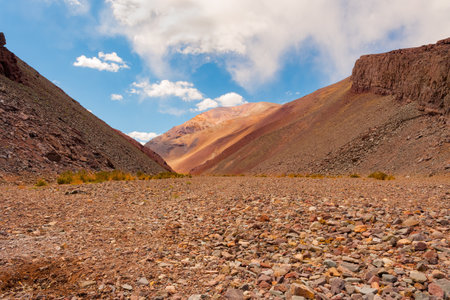 Rocks in Quebrada Paredones in northern Chile.の写真素材