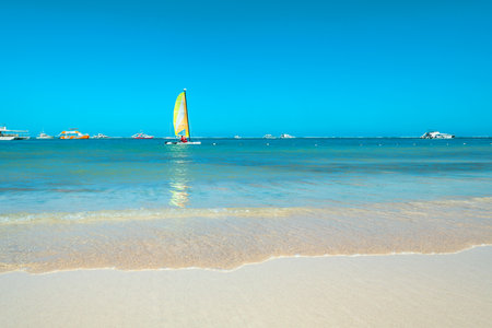 Bavaro Beach in Punta Cana at the Dominican Republicの写真素材